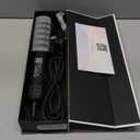 Hair Straightener - 2 in 1 Wet to Dry Hair Dryer and Straightener with High-Speed Airflow + Rapid Heat-Up + Customizable Temperature + LCD Display & Auto Shut-Off + No Heat Damage (Dark Black)