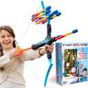 New Bounce Bow and Arrow Set for Kids - Toddler Archery Set - Includes Target Poster - Cool Boys Toys for 8, 9, 10, 11 & 12 Year Old Christmas, Birthday Gifts