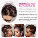 Brown Short Curly Pixie Cut Lace Front Wigs Remy Human Hair for Women, 13x4 HD Lace Frontal Wig Chocolate Brown Short Curly Deep Wave Human Hair Wig Wavy Layered Pixie Cut Wig Glueless Wigs With Bang