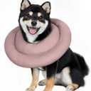 Elizabethan Collar for Medium Dogs & Cats - Soft, Adjustable, Post-Surgery Recovery Donut Collar (2XL(Neck Girth:8.7-19.2" Height:9.0-11.0"), PINK)