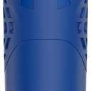 Under Armour 24Oz Stainless Steel Water Bottle, Insulated, Carabiner Easy Carry Hook, Leak Proof, Kids & Adults, All Sports, Gym (Blue, L)