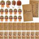 Thyle 50 Set Christian Easter Gifts Mini Jesus Figures Bulk Religious Positive Little Jesus with Scripture Plaque Table Decor Church Party Favor with Bible Verse Card Easter Figurines Basket Stuffers