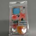 Cute Flower Case for iPhone 16 Pro 6.3 inch Built with Screen Protector, Lightweight and Stylish Full Body Shockproof Protective Rugged TPU Case for Women/Girls