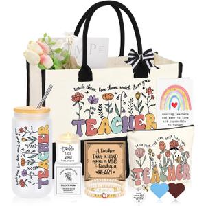 Teacher Appreciation Gifts for Women, Thank You & End of Year Gifts for Women Teachers Set of 10