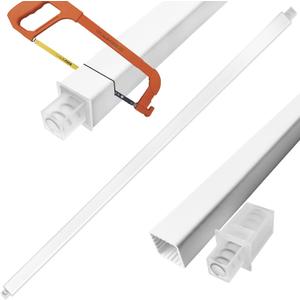 24-Inch Towel Bar Replacement Rod Spring End Wall Mount Replacement Towel Bar for Bathroom and Kitchen Towel Storage