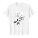 White Rose Graphic T-Shirt White XL