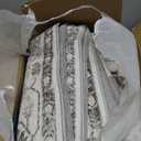 Area Rugs 5x7 for Living Room - Washable Soft Large Vintage Rug Non-Slip Stain Resistant Traditional Stain Resistant Indoor Floor Low Pile Carpet for Bedroom Dining Room or Home Office - White