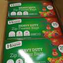 Zip HD Freezer Bags Quart Size, 20 Count, Case of 480 (24 packs x 20)