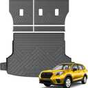 KUST Trunk Cargo Mat for 2025 2026 Subaru Forester, Rubber Cargo Liner & Backrest Mat Set for Forester Accessories Rear Trunk Liner Back Seat Protector, High Edge, 5PCS