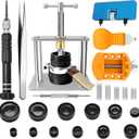 Watch Repair Kit, GLDCAPA Watch Press Tool Set, Watch Case Opener, Watch Battery Replacement, Watch Band Replacement Tool, Watch Repair Screwdriver, Watch Back Remover Holder, Spring Bar, Tweezers