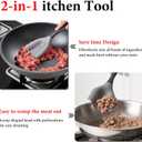 Meat Chopper and Ground Beef Masher, Hamburger Chopper Tool, Heat Resistant Silicone Potato Masher, Non-Stick Safe Kitchen Utensil with Drain Holes, Dishwasher Safe