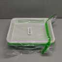 Legigo 2 Pack Seed Sprouter Trays with Lids- Soil-Free Cultivation Germination Tray, BPA Free Micro Greens Growing Trays Seed Sprouting Trays Kit with Germinating Paper for Wheatgrass, Beans and More