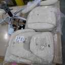 Serta Bryce Executive Office Chair - Ergonomic Computer Desk Chair with Patented AIR Lumbar Technology - Adjustable Height - Memory Foam Body Pillows - 360° Swivel Rolling Base - Bonded Leather - White