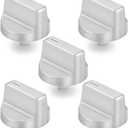 W11366438 Stove Knobs Compatible with Whirlpool Electric Range Burner Control Knob WCG55US0HS00 WCG55US0HS05 WCG55US6HS00 WCG55US6HS05 WCG77US0HS00 WCG77US0HS05 Gas Stove Knobs - 5PCS