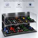 10-Car 2-Tier Acrylic Display Case for Lego Speed Champions F1 Cars