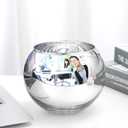SNDEC Office Desk Accessories, 4.2'' Cubicle Mirror to See Behind You, Corner Monitor Mirror for Desk, Silver Aesthetic Cubicle Decor for Work, Cubicle Privacy Must Haves (Small)
