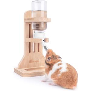 Niteangel Water Bottle with Stand for Syrian Dwarf Hamsters Gerbils Mice Rats Degus Small pet Rodents (White)