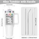 LHSCVUFASC Mothers Day Gifts for Mom from Daughter Son, Best Mom Ever Tumbler for Mother Wife, Christmas Birthday Gifts Ideas for Moms, Mama 40Oz Insulated Tumbler Cup