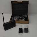 Dual Channel Wireless Microphone System with Two Bodypack Transmitters, Two Headset Micriophones and Two Lavalier Mics for Live & Recording of Sining and Speaking (D-332BB)
