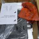 AMHANCIBLE C Shaped End Table with Charging Station, TV Tray Set of 2, Couch Tables with Storage Bag, Slide Under Sofa Side Table with USB Ports and Outlets for Living Room, Black