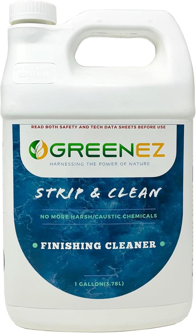 Cleaner | Heavy-Duty Stripper Residue & Grease Remover for Wood | Concentrated Kitchen Degreaser & Stain Remover | Prepares Surfaces for New Finishes - 1 Gallon