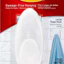 Command Large Towel Hook, Holds up to 5 lb, 1 Bath Hook with 1 Water-Resistant Command Strip, Damage Free Bathroom Organization for Robes, Towels, Loofahs, or Bathroom Accessories