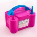 Electric Balloon Inflation Pump, Portable Hand Blower for Party Favors and Save Time, Pink/Blue