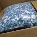 Arden Outdoor Foam Deep Seat Cushion Set, 24 in x 24 in, Weather-Proof, Rain-Proof, Fade Resistant Patio Cushion, Bottom and Back Cushion for Chair, Sofa, and Couch Aqua Blue Fusion Floral