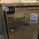 Medline Aluminum Rollator Walker with Seat, Black, 300 lb. Weight Capacity, Lightweight, 6” Wheels, Foldable, Adjustable Handles, Rolling Walker for Seniors