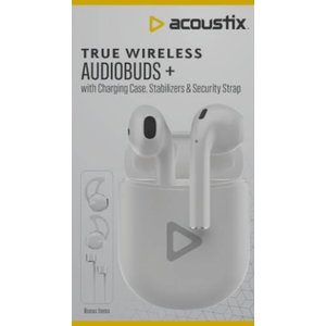 Acoustix True Wireless Audiobuds +, White