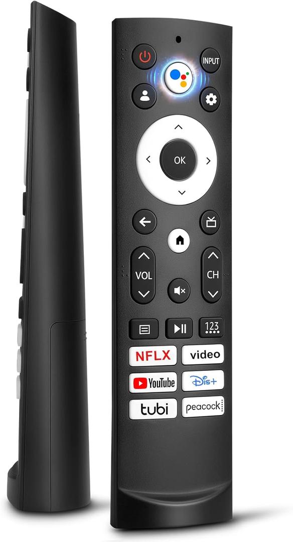 Voice Remote Control Replacement for Hisense Smart Google TVCompatible with Hisense QLED UHD Mini-LED ULED Google TVs
