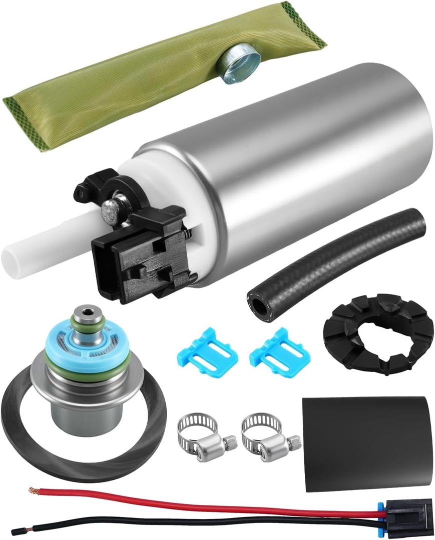 Fuel Pump and Regulator Fit for John Deere Gator XUV 590i 625i 825i 850i 860i X720 X724 X728 X729 2011-2017, Replace AM136612 E11001 AUC11498