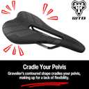 WTB Gravelier Bike Seat (Saddle) - Fusion Form Base - Mountain, Gravel, Road & Bikepacking (4 Rail Options)