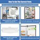 WR22X10012 WR71X38317 Refrigerator Dairy Door Compatible With Hotpoint GE Dairy Bin Cover, Refrigerator Door Dairy Replaces AP7175676 AH295579 EA295579 879748 AH295579 PS16619589