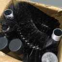 13 FT Gutter Cleaning Tool, Roof Gutter Brush, Clear Leaves from Roof Gutters Without a Ladder, Includes 2 Cleaning Brushes & Black