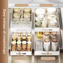 Pull Out Kitchen Cabinets Organizer Drawer, Sturdy Carbon Steel Slide-Out Shelves, Fixed With Adhesive, Slide Out Shelf for Kitchen Bathroom Wardrobe