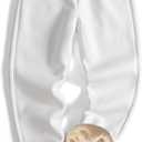 GXAMOY Men's Winter Fleece Pants Sherpa Lined Sweatpants Active Warm Thick Jogger Pants (White, XXL)