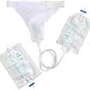 BodyMoves Pee Bag Re-useable Urinal Bag Spill Proof Collector Aid Pee Holder for Urinary Incontinence(Male),with 3 Pee Bags and an Elastic Waistband (Women Normal Type)