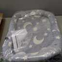 Bedside Cat Bed Attached to Human Bed with Glow in The Dark Stars