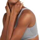 Hanes Women's Pack, Cotton Scoopneck Bralette, Low-Impact Sports Bra, 3-Pack (L)