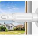 AIZESI 41-144 Inch Heavy Duty White Tension Curtain Rod - No Drilling, Adjustable, Rust-Resistant for Outdoor, Living Room, Window, Bathroom