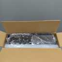 SEE SPRING 12 Pack Shoe Storage Box, Clear Plastic Stackable Shoe Organizer for Closet, Space Saving Shoe Rack for Entryway Sneaker Container Bin Holder (Black) (Large Fit Size 9)