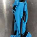 SONGMICS Set of 2 Portable Beach Chairs for Adults, Max. Load 330 lb Each, High Backrest, Cup Holder, Lightweight, Heavy-Duty, Light Blue UGCB067Q01V1