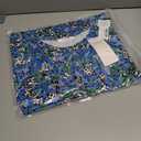 Poetsky Summer Womens Tunic Tops for Leggings with Pockets Short Sleeve Casual Long T Shirts S-3XL (Blue, M)