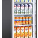 BODEGACOOLER Commercial Beverage Refrigerator with Glass Door,12.5 Cu.Ft Commercial Drink Refrigerator,Upright Large Display Merchandiser Beverage Bar Cooler with Soft LED Light,Adjustable Shelves (380L)