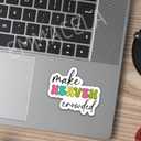 2 x (3PCS) Christian Stickers  Make Heaven Crowded Bible Verse - Waterproof Vinyl Decals for Laptops, Water Bottles, Tumblers, Scrapbooks  Faith Religous Quotes 3" x 2.6 "