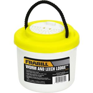Frabill 4744 Compact Live Bait Container, Yellow/White