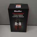 Mueller Cold Brew Coffee Maker, 64 oz Tritan Fortified Pitcher, Pour Spout Handle Lid, Resilient & Leak-Proof for Iced Coffee Tea
