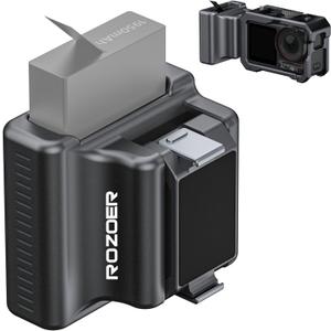 Mini Side Handle for DJI Osmo Action 5 Pro,4,3 Cage  Aluminum Alloy with Battery Organizer, Magnetic Adapter for SmallRig Cage for Action 5 pro,4,3