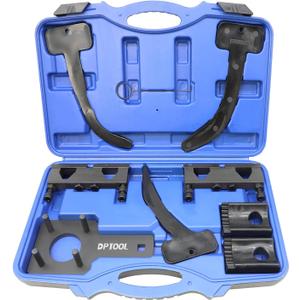 DPTOOL Camshaft Phaser Timing Chain Tool Camshaft Holding Tool Crankshaft Pulley Wrench Compatible with VW Jeep Chrysler Dodge 3.6L Pentastar Engine Replace 10200A 10202 10369 10198A 2025200090 (9PC)